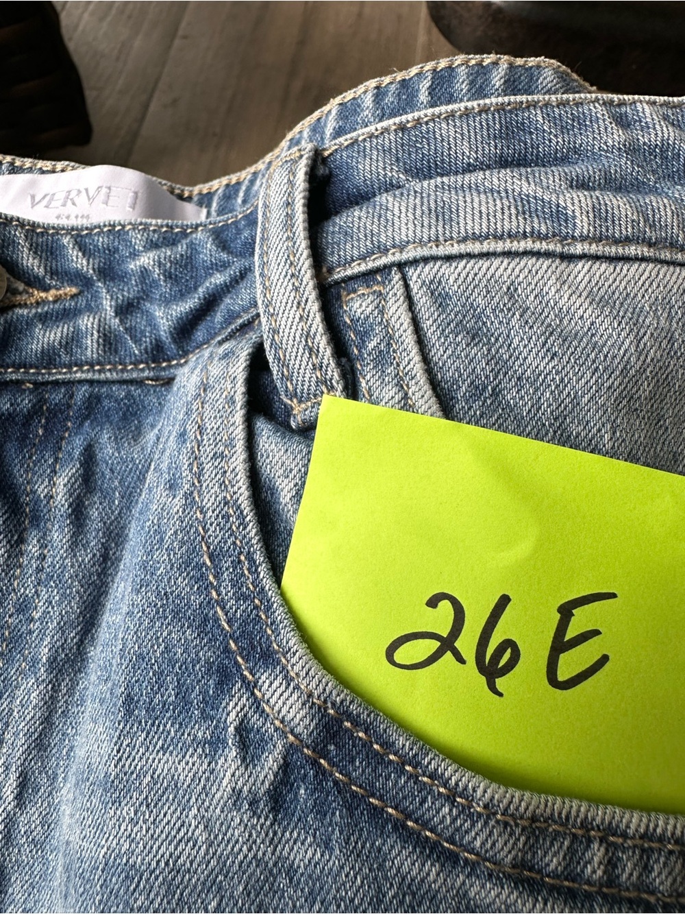 Women's Blue Denim Jean Shorts - Picture 5 of 5
